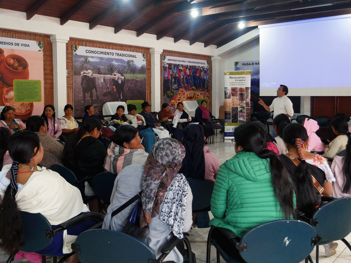 Mujeres fortalecen sus conocimientos financieros sobre cajas de ahorro en Cotacachi